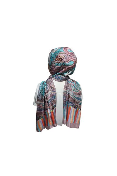 Hint İpek Şal de mătase Voile, Şal Voile de mătase importat Hijab Foarte ușor Etro Model etnic Şal Voile