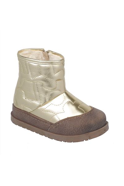 Bebbini Heat-Gold Sheepskin Genuine Leather Girls' Boots