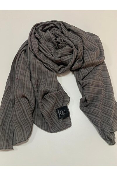 Modakaşmir Misto Cotton Shawl Anthracite Color