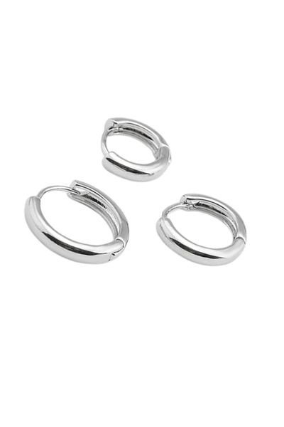 Chicheva 3-Piece Hoop Earrings (3 Different Sizes)