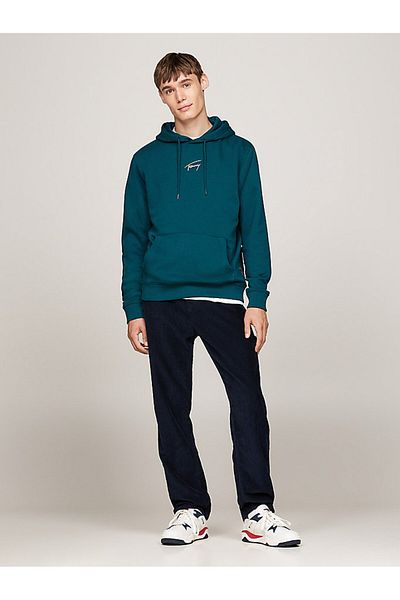 Tommy Hilfiger Tommy Jeans Men's Gold Signature Logo Hooded Sweatshirt