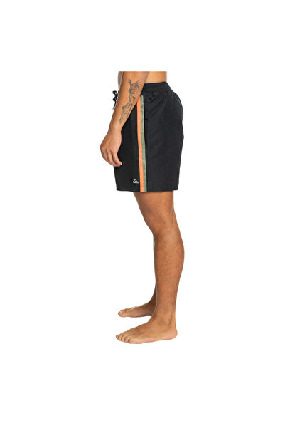 Quiksilver Remade Beach Please 16 Men's Black Volley Short Men's Volley Short Eqyjv04078