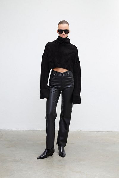 VATKALI Lederhose Schwarz