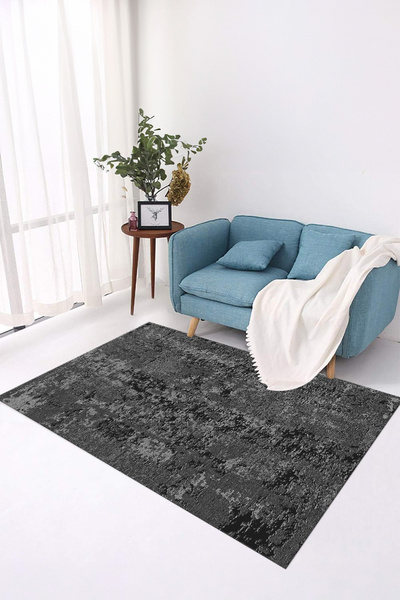 Viyana Home Dijital Kaymaz Taban Yıkanabilir Sade Renk Karışımlı Yolluk Mutfa...
