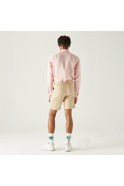 Lacoste Erkek Slim Fit Bej Bermuda