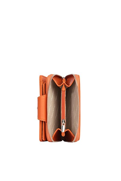 CENGİZ PAKEL Cengiz Pakel Küçük Boy Kadın Cüzdan/Portföy – 65386 - Kiremit