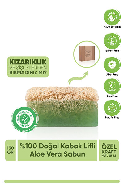 Healing Care Doğal Kabak Lifli Aloe Vera Sabun 130 gr ( 1 Adet )