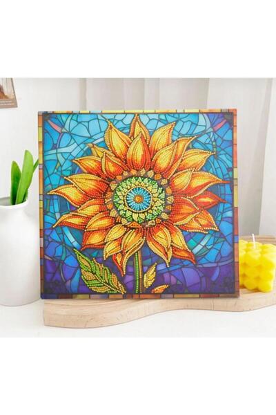 Genel Markalar 5D Elmas Taş İşleme Kiti 30x30 cm Çiçek Desen