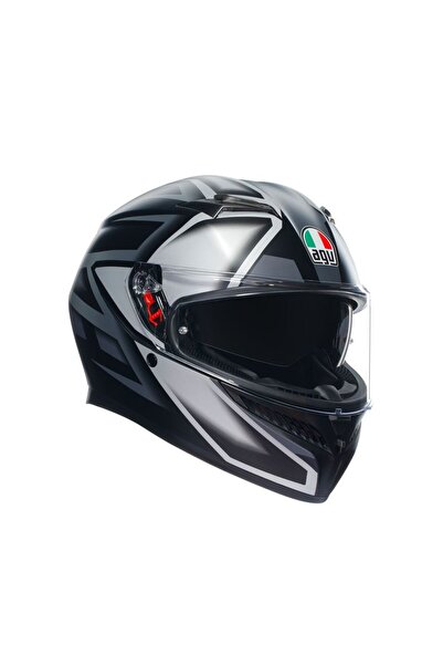 AGV K3 Compound Matt Black Grey Kapalı Kask