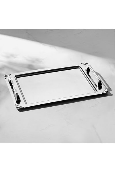 Nehir Vega Satin Steel Tea Tray