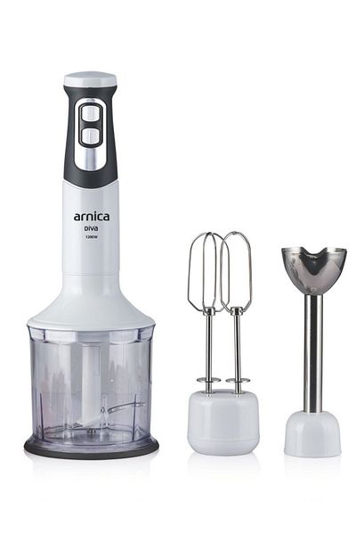 Arnica Diva Gh21590 1200 W White Hand Blender Set
