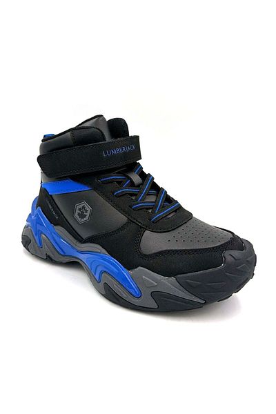 lumberjack Sue Hi 4PR 101887124 - Черни детски ботуши с леки подметки и велкро