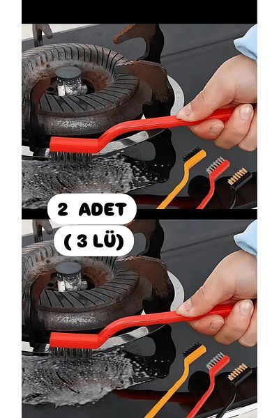 alpikom 3-Piece Wire Brush Set - Oil Land Rust Remover - Scrubbing Wire Aspirator Oil Remover