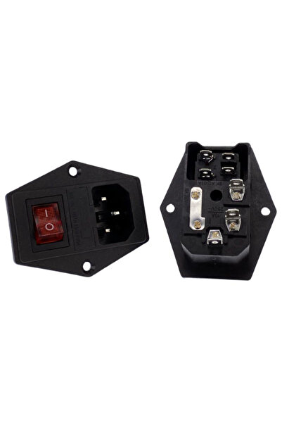 Choice Other Power Rocker Switch IEC 3 Pin 320 C14 Inlet Power Sockets Switch...