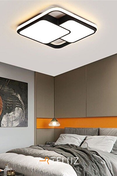 ARTELUZ Çift Kare Model Modern Plafonyer Avize (50X50 CM)