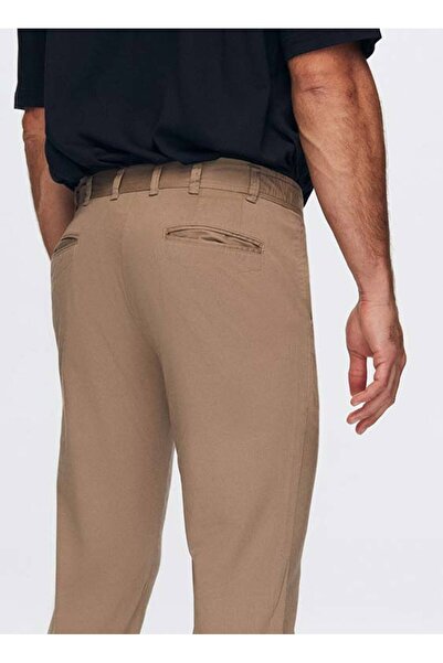 Twn Slim Fit Vizon Armürlü Chino Pantolon