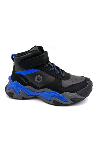 lumberjack Sue Hi 4PR 101887124 - Черни детски ботуши с леки подметки и велкро