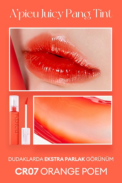 Missha Juicy Pang Tint - Long-Lasting Smooth Look (Cr07 Orange Poem)