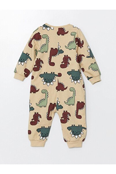 LC Waikiki LCW baby Baskılı  Uzun Kollu Baskılı Erkek Bebek Tulum