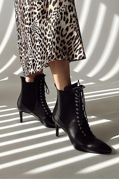 nope21shoess Amore Μαύρες Γνήσιες Δερμάτινες Μπότες