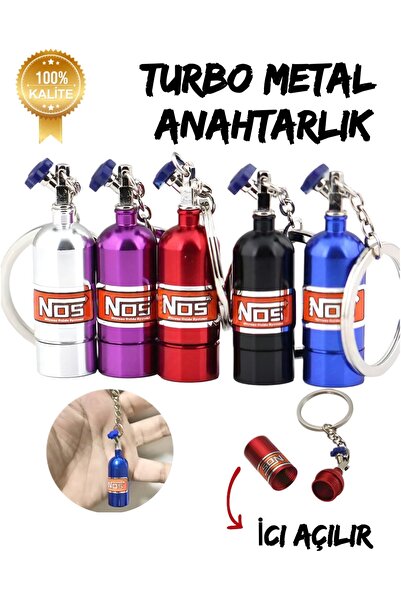 Pix Art On Turbo Anahtarlık İçi Açılır Gizli Bölmeli Tamamen Çelik Paslanmaz