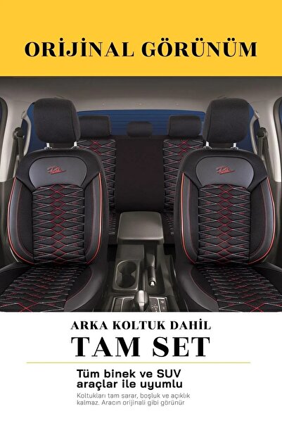 Panda Kılıf Panda Madrid Series Mesh Fabric Car Seat Cover - Full Set