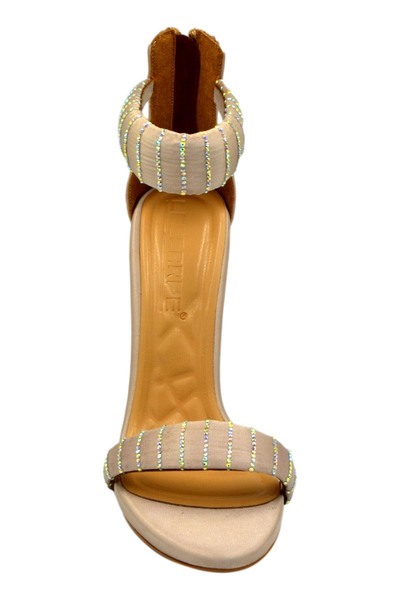 lescarpe حذاء نسائي بكعب وحزام للكاحل