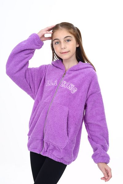 Toontoy Girl's Plush Cardigan