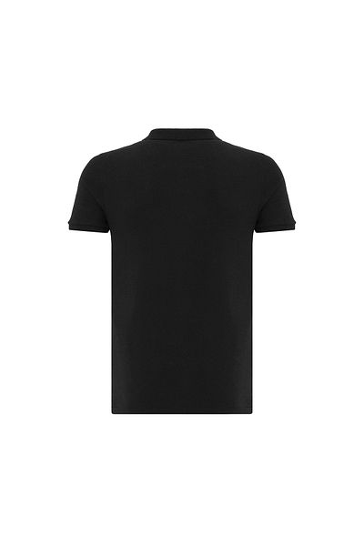 ROUTEFIELD Tricou polo Pax Black pentru bărbați