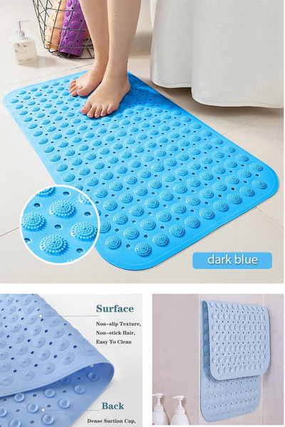 GELDİMİCOM Silikon Vantuzlu Masajlı Banyo Duş Kaydırmaz Paspas Duşakabin Paspası. Ayak Kaydırmaz 40*80cm