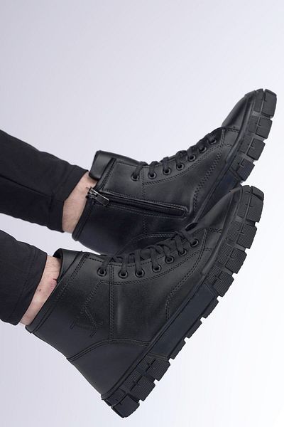 Riccon Pánské boty0012814 Skin Black