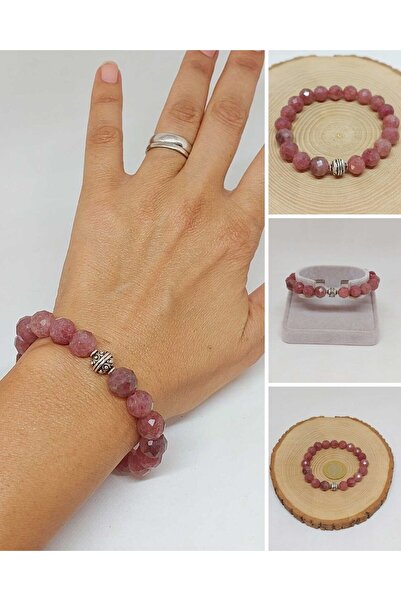 Yasamtohumu Sirius serija narukvica od jagodastog kvarca 10 mm unisex (52922)