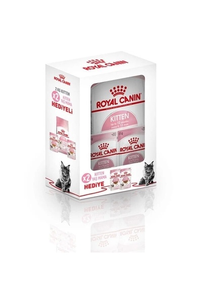 Royal Canin ® Kitten Yavru Kedi Maması 2 Kg 2 Adet Yaş Mama Hediyeli