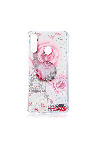 Musal Galaxy A20S Case Pop Socket Colorful Valet Silicone