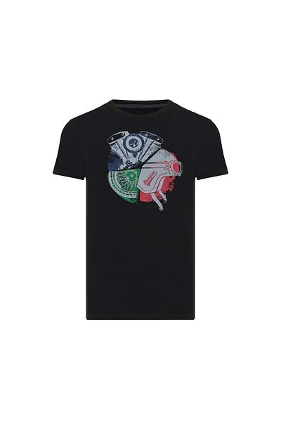 ROUTEFIELD Men's White T-Shirt - Tyre