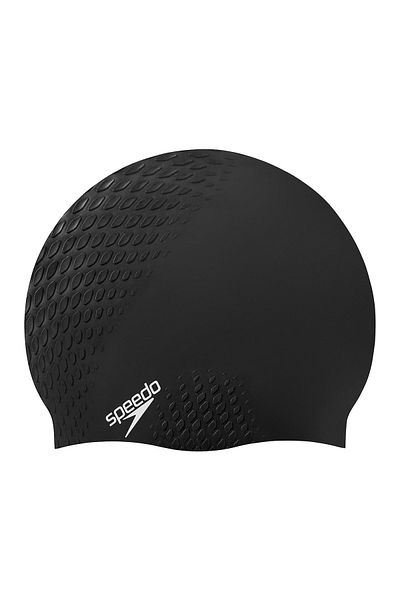 SPEEDO Bubble Active Cap Au Μαύρο Unisex Μαύρο Καπέλο κολύμβησης Unisex Καπέλο κολύμβησης