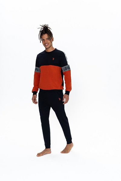 U.S. Polo Assn. Η.Π.Α. Polo Assn. Ανδρικές πιτζάμες με 2 κλωστές - 100% βαμβάκι, ρούχα για το σπίτι 18825