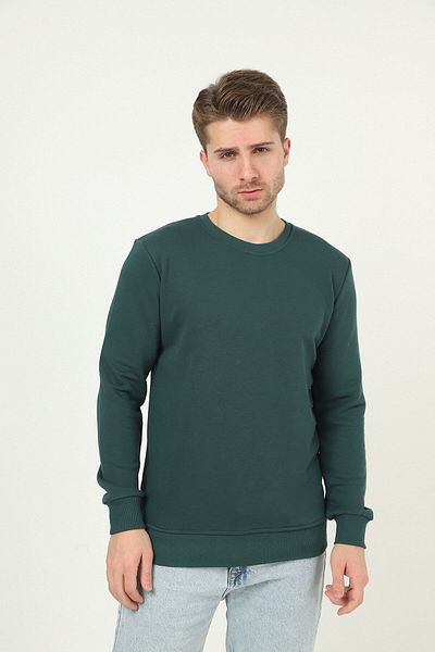 DK DAKSEL Ειδικό προϊόν Ανδρικό φούτερ Relaxed Fit Dark Green