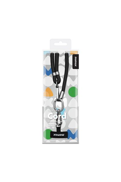 Momax Black Cord Cross-Body Strap
