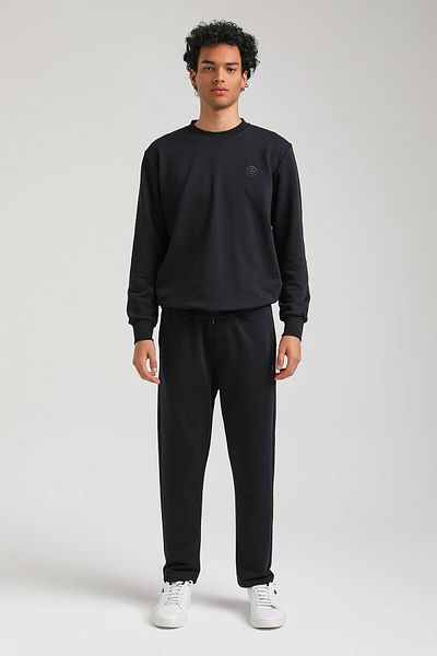 NEW WORLD POLO Crew Neck Navy Blue Regular Custom Tracksuit 23FWM60142