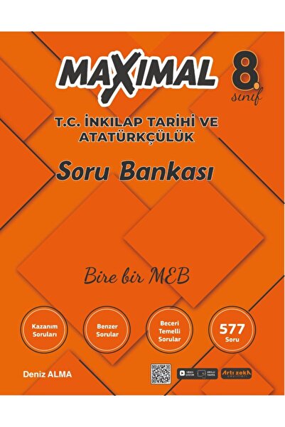 Artı Zeka Yayınları MAXİMAL 8. SINIF T.C. İNKILAP TARİHİ VE ATATÜRKÇÜLÜK SORU...