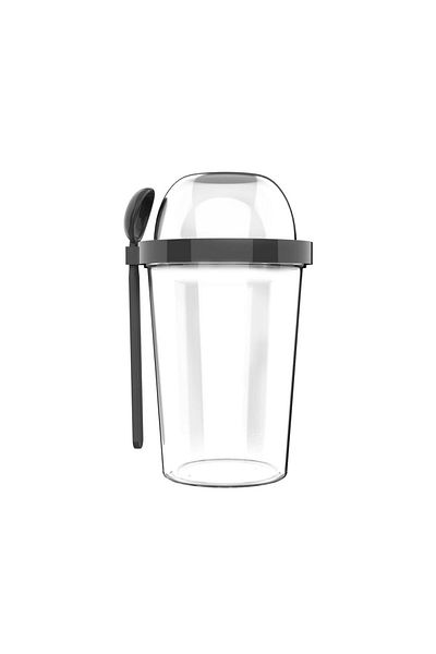 zweikell Capsule Black Bpa Free 550ml Food Carrying Container
