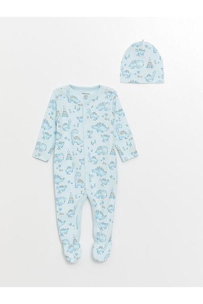 LC Waikiki Lcw Baby Printed Crew Neck Baby Boy 3 Piece Set