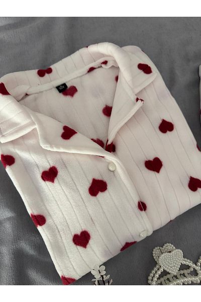 MH Moony Homewears Σετ πιτζάμες Ma Valantine Χειμερινό Δώρο Χριστουγέννων Thermal Fleece