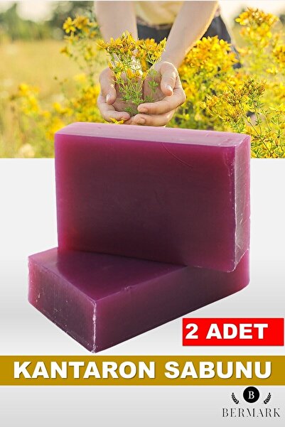 bermark Bitkisel Yağlı Gliserinli, Kantaron Bitkisel Sabun, Vegan 2 Adet 100x...