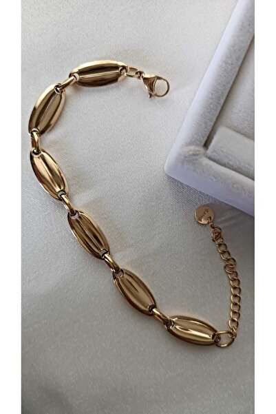 ZÜLİSCH STEEL GOLD TIFFANY MODEL BRACELET STAINLESS WATER RESISTANT