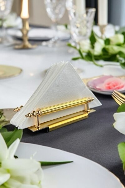 GO BLOBS حامل مناديل ذهبي ذهبي معدني مقاوم للصدأ مزخرف فاخر للمهر