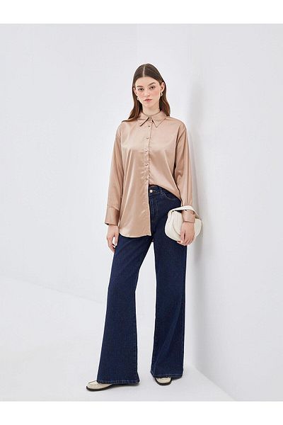 LC Waikiki Γυναικείο πουκάμισο LCW Modest Satin