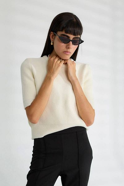 Robin Women's Bone Soft Texture Knitwear Sweater