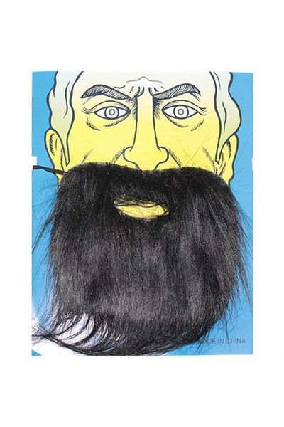 CEKAVE Black Color Fake Beard Mustache Set (4767)